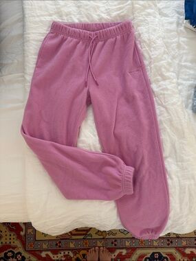 Outdoor Voices Lavender Pink Fleece Joggers